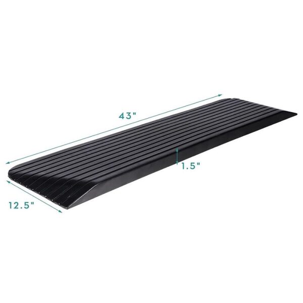 Threshold Ramp Durable Solid Rubber with Anti-Slip Surface - Image 3
